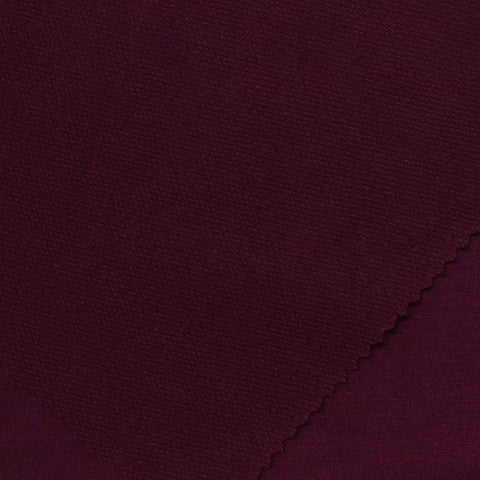 Polyester Viscose Stretch French Terry Fabric, 190 gsm, 145 cm — Purple