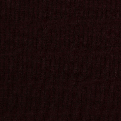 Dark Burgundy Ribbed Rib Knit, Poly-Viscose