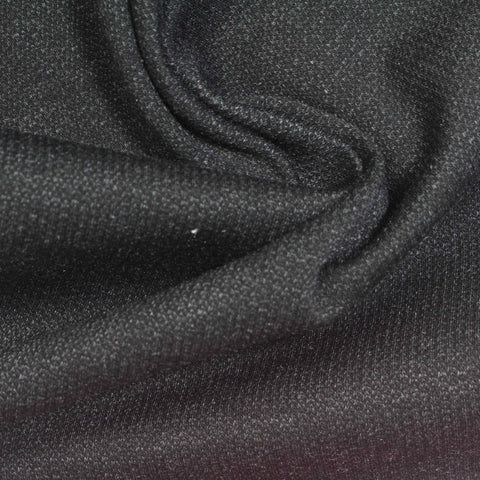 Dark Grey Marl Interlock Knit, Poly-Nylon, 235 gsm