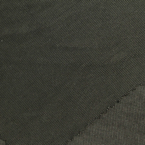 Dark Grey Marl Rib Knit, Polyester, 153 gsm
