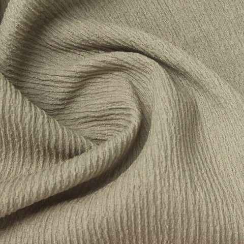 Polyester Stretch Crepe Fabric, 200 gsm, 145 cm — Khaki