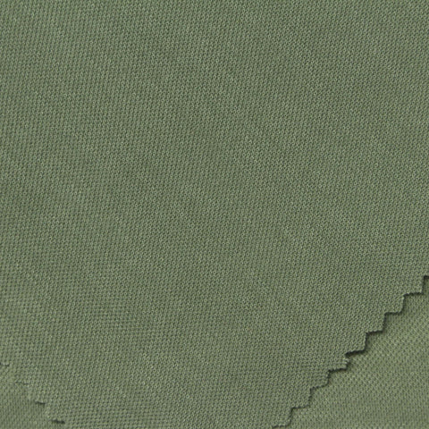 Viscose Nylon Piqué Knit Fabric, 172 gsm, 165 cm — Green
