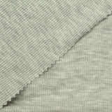 Light Grey Heathered-Marl Rib Knit, Cotton-Poly, 160 gsm — photo 1