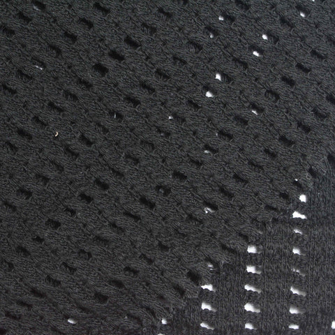 100% Cotton Knit Fabric, 300 gsm, 160 cm — Black