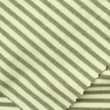 Cream Horizontal-Stripe Velvet, Polyester, 280 gsm — photo 1