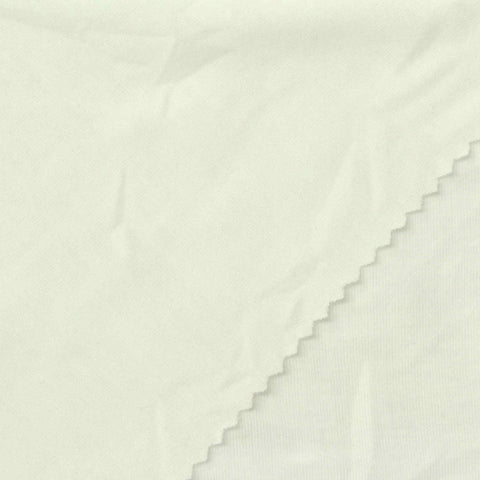 Polyester Viscose Stretch Jersey Knit Fabric, 160 gsm, 160 cm — White