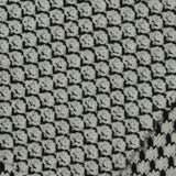 Black Houndstooth Chunky Knit, Polyester, 370 gsm, 166 cm — photo 1