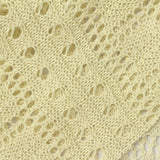Cream Leaf Pointelle Knit, Poly-Cotton, 260 gsm, 160 cm — photo 1