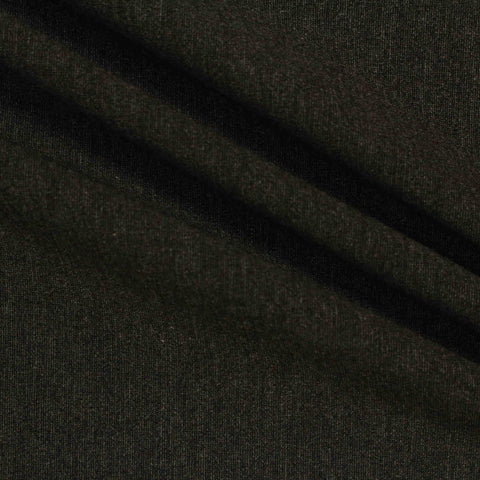 Black Marl Ponte Knit, Viscose-Nylon, 380 gsm