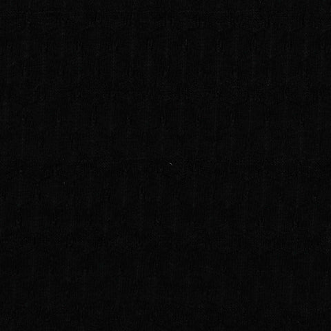 Black Tone-on-Tone Jersey Knit, Cotton-Viscose