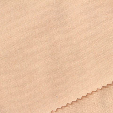 Brushed 100% Cotton French Terry Fabric, 208 gsm, 140 cm — Beige