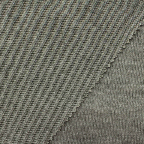 Grey Marl Jersey Knit, Polyester, 170 gsm, 165 cm