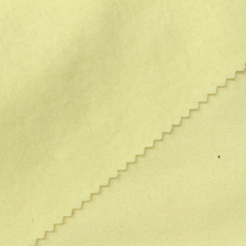 Brushed Modal Polyester Stretch French Terry Fabric, 285 gsm, 160 cm — Yellow