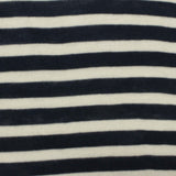 Navy Horizontal-Stripe Jersey Knit, Viscose, 135 gsm — photo 1