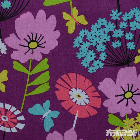Pink Bold-Floral Woven, Cotton