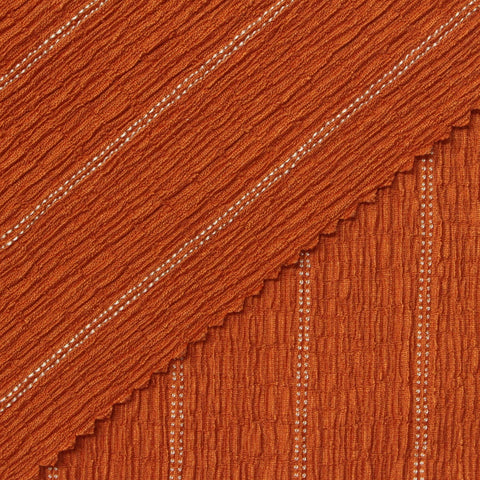 White Vertical-Stripe Crepe, Polyester, 180 gsm