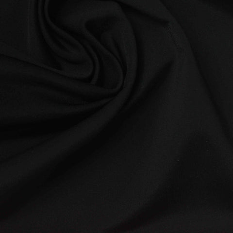 Nylon Stretch Warp Knit Fabric, 200 gsm, 153 cm — Black
