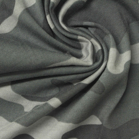 Grey Camo Knit, Cotton-Viscose