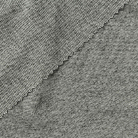Grey Marl Rib Knit, Tencel Lyocell