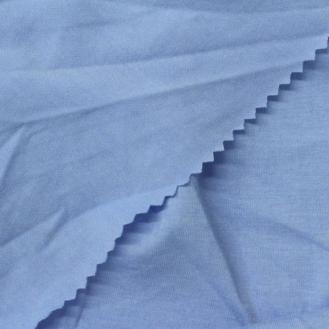 Polyester Stretch Jersey Knit Fabric, 170 gsm, 178 cm — Blue