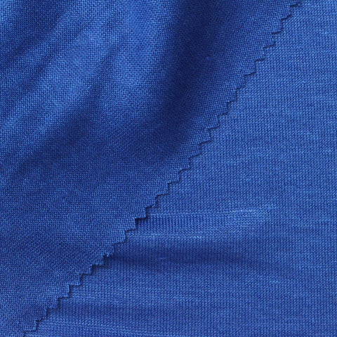 Linen Tencel Lyocell Woven Fabric, 210 gsm — Blue