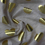 Gold Heart Knit, Cotton-Poly — photo 1