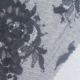 Black Floral Lace, Nylon-Cotton — photo 1