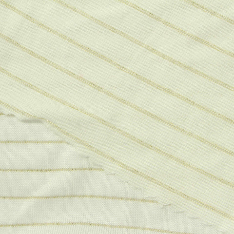 Cream Horizontal-Stripe Knit, Viscose, 180 gsm, 160 cm, ref EF-248067