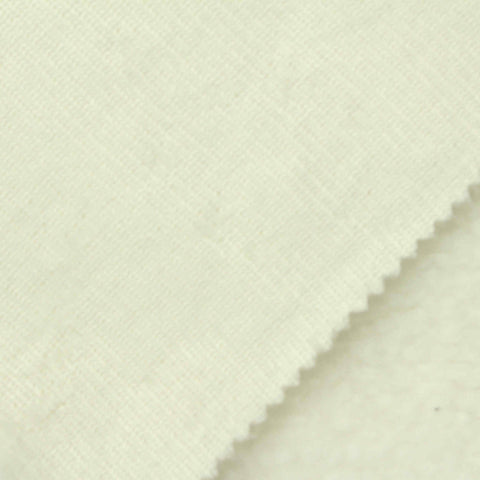 100% Polyester Sherpa Fleece Fabric, 280 gsm — Beige