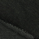 Yarn-Dyed Polyester Viscose Stretch Interlock Knit Fabric, 380 gsm, 195 cm — Black — photo 1