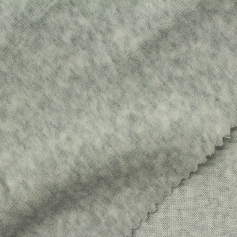 Light Grey Marl Velvet, Cotton-Poly, 250 gsm