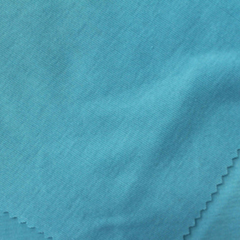 100% Polyester Rib Knit Fabric, 150 gsm, 180 cm — Blue