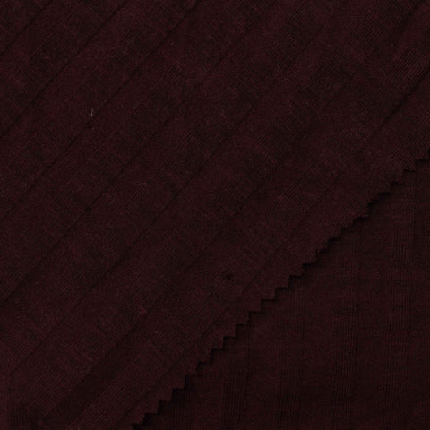 Polyester Stretch Rib Knit Fabric, 180 gsm, 160 cm — Red