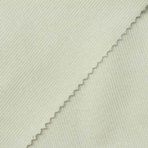 Cotton Polyester Stretch Rib Knit Fabric, 400 gsm, 120 cm — Khaki