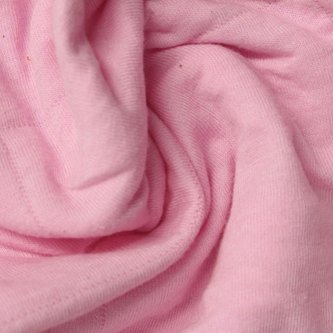 Jacquard Cotton Polyester Knit Fabric, 310 gsm — Pink