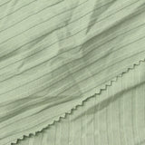 Polyester Viscose Stretch Rib Knit Fabric, 250 gsm, 163 cm — Green — photo 1