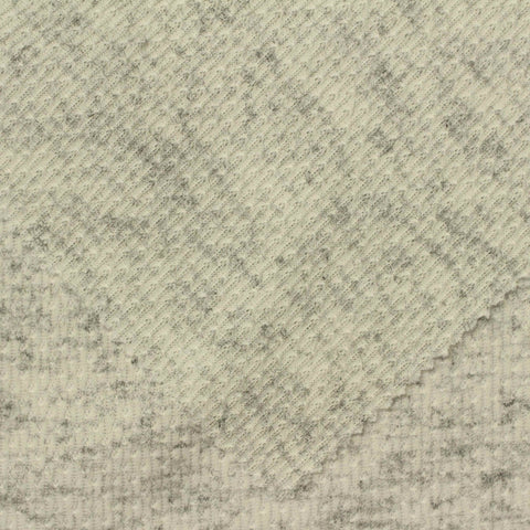 Light Grey Marl Rib Knit, Poly-Viscose, 160 gsm, 145 cm