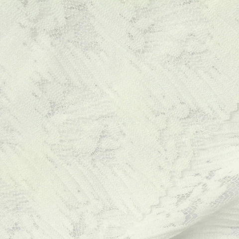 Off-White Tone-on-Tone Lace, Nylon, 170 gsm