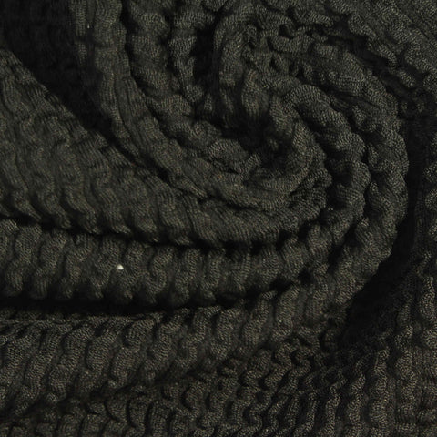 Dark Green Textured Crepe, Nylon