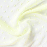 Light Yellow Dots Chiffon, Polyester — photo 1