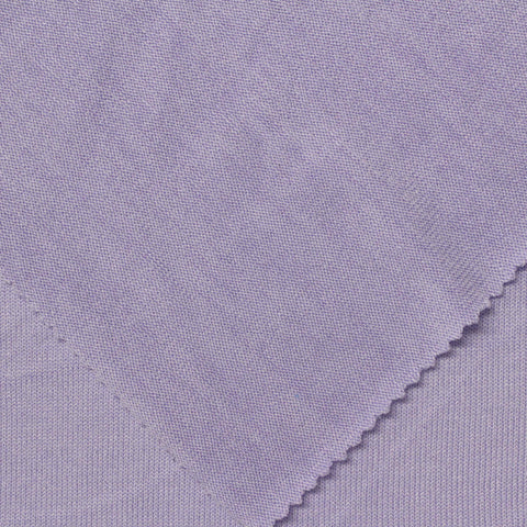 Brushed Polyester Viscose Stretch Chunky Knit Fabric, 200 gsm — Purple