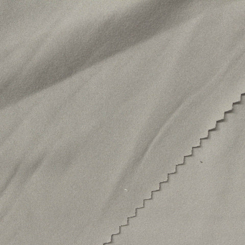 Brushed Polyester Stretch Milk Silk Knit Fabric, 160 gsm, 160 cm — Grey, ref EF-268639