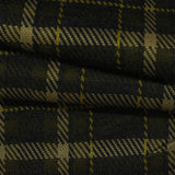 Dark Green Plaid Interlock Knit, Polyester, 270 gsm — photo 1