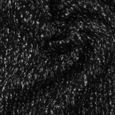 Black Heathered-Marl Interlock Knit