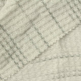 Grey Horizontal-Stripe Waffle Knit, Polyester — photo 1