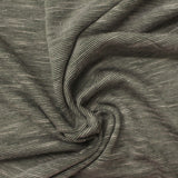 Dark Green Marl Jersey Knit, Poly-Viscose, 130 gsm — photo 1