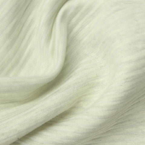 Cream Heathered-Marl Knit, Cotton-Poly