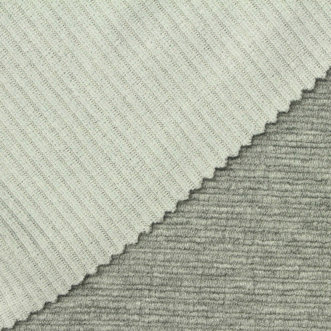Light Grey-Green Heathered-Marl Knit, Viscose-Poly