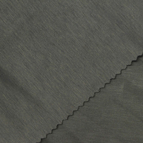 Tencel Lyocell Polyester Stretch Interlock Knit Fabric, 220 gsm, 160 cm — Green, ref EF-270721