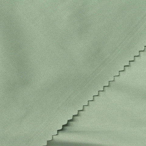 Polyester Stretch Milk Silk Knit Fabric, 190 gsm, 150 cm — Green